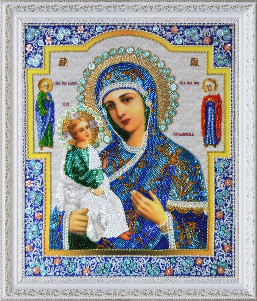 Набір для вишивки бісером Ікона Богородиці "Єрусалимська" P-291 від компанії Інтернет-магазин «вишивав-ка» - фото 1