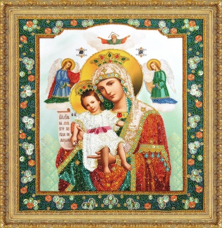 Набір для вишивки бісером Ікона Божої Матері "Достойно є" Р-353 від компанії Інтернет-магазин «вишивав-ка» - фото 1