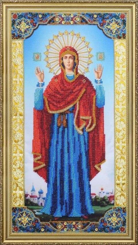 Набір для вишивки бісером Ікона Божої Матері "Нерушима стіна" Р-363 від компанії Інтернет-магазин «вишивав-ка» - фото 1
