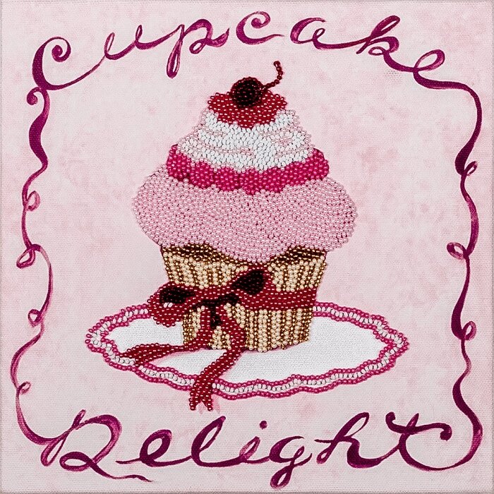 Набір для вишивки бісером "Рожеве тістечко" FLF-006 від компанії Інтернет-магазин «вишивав-ка» - фото 1
