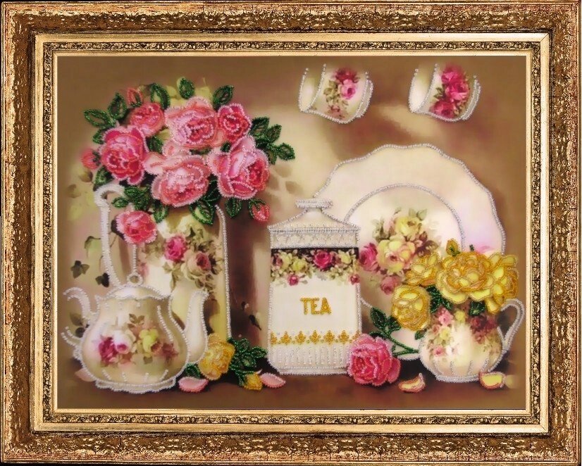 Набір для вишивки бісером ТМ Батерфляй Чайний сервіз БФ 269 від компанії Інтернет-магазин «вишивав-ка» - фото 1