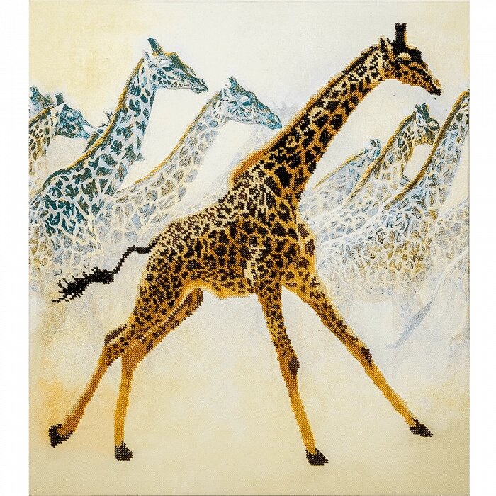 Набір для вишивки бісером "Жирафи" FLF-023 від компанії Інтернет-магазин «вишивав-ка» - фото 1