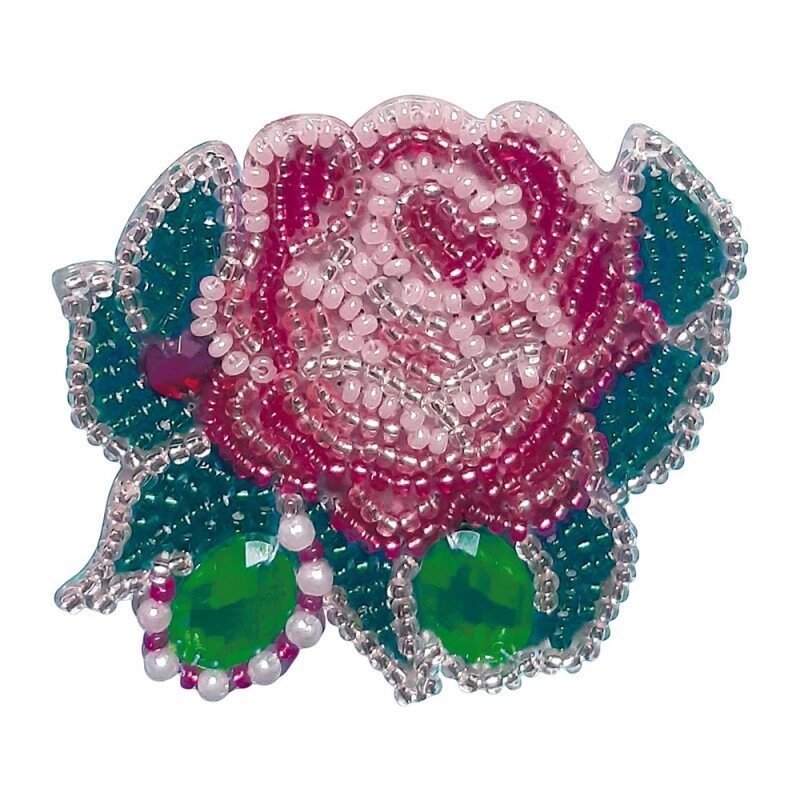 Набір для вишивки брошки "Троянда" від компанії Інтернет-магазин «вишивав-ка» - фото 1
