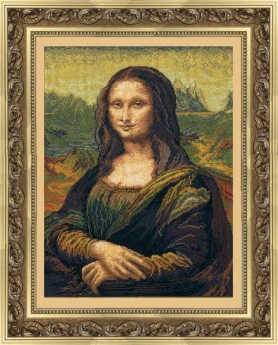 Набір для вишивки хрестиком За мотивами Леонардо да Вінчі Мона Ліза №240 від компанії Інтернет-магазин «вишивав-ка» - фото 1