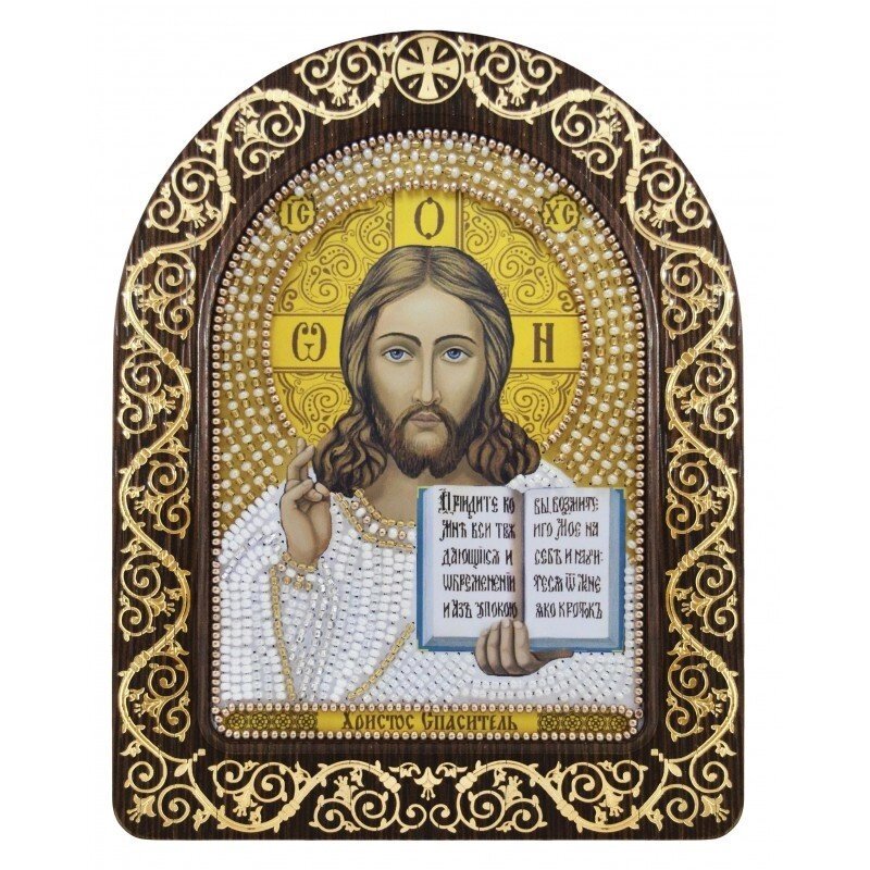 Набір для вишивки ікон в рамці-кіоті "Христос Спаситель" від компанії Інтернет-магазин «вишивав-ка» - фото 1