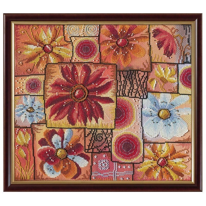 Набір для вишивки нитками і бісером "Квіткова мозаїка" від компанії Інтернет-магазин «вишивав-ка» - фото 1