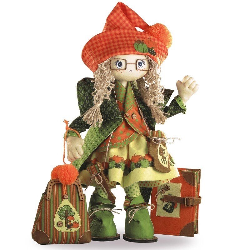Набор для шитья каркасной интерьерной куклы "Осень" від компанії Інтернет-магазин «вишивав-ка» - фото 1