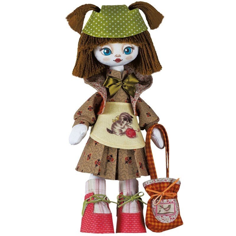 Набор для шитья куклы на льняной основе "Рукодельница" від компанії Інтернет-магазин «вишивав-ка» - фото 1
