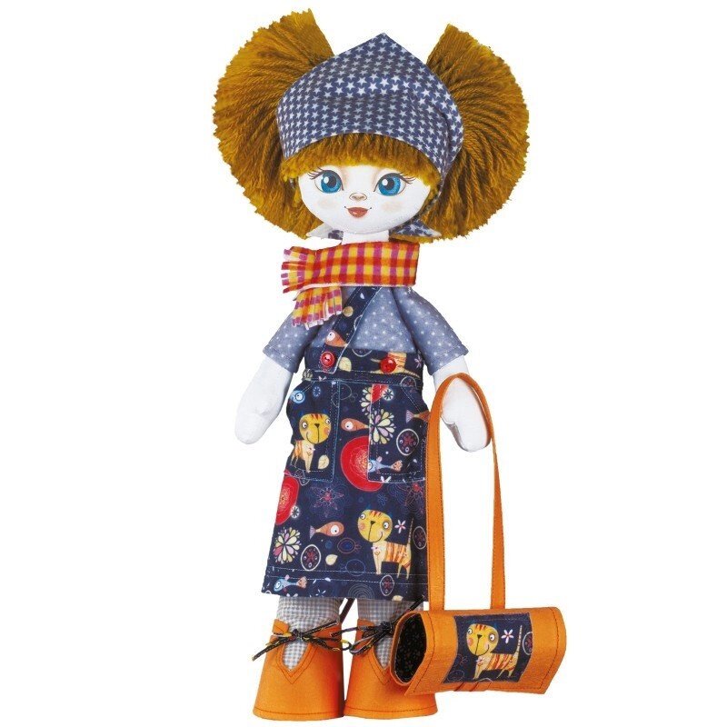 Набор для шитья куклы на льняной основе. Текстильная кукла "Помощница" від компанії Інтернет-магазин «вишивав-ка» - фото 1
