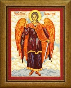 Набор для вышивания иконы с мулинэ Образ Святого Ангела-Хранителя NP-03