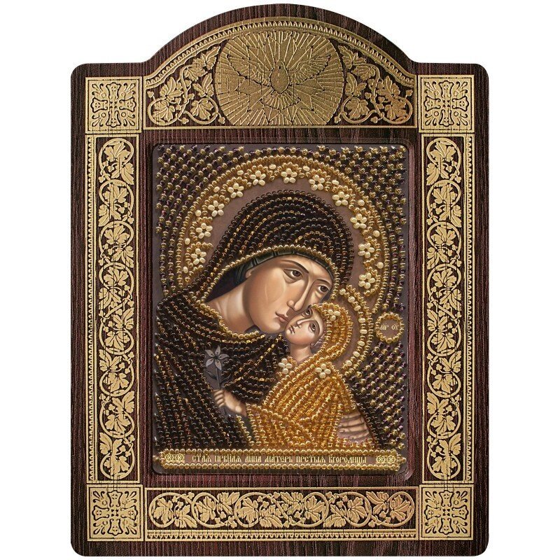Набор для вышивки икон в рамке-киоте "Св. Анна с младенцем Марией" від компанії Інтернет-магазин «вишивав-ка» - фото 1