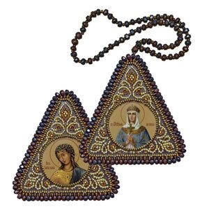 Набір для вишивання двосторонньої ікони "Св. Рівноап. Княгиня Ольга і Ангел Злати Власи"
