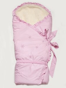 Конверт-одеяло зимний на меху "Сказка" розовый