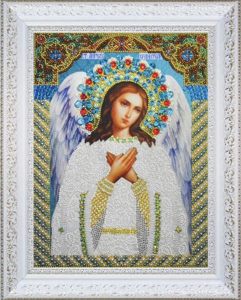 Набір для вишивки бісером Ікона Ангела Хоронителя P-282 - Україна