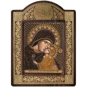 Набір для вишивки ікони в рамці-кіоті «Св. Анна з Марією-немовлям »
