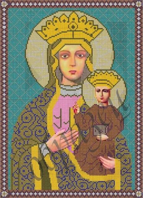 Схема для вышивки бисером Гошивская чудотворная  икона Божьей матери КМИ 3005 - гарантія