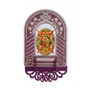Набір для створення ікони з вишитою рамкою-кіотом "Богородиця Неопалима Купина"