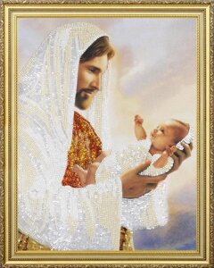 Набір для вишивки бісером " Ісус з немовлям Р-368