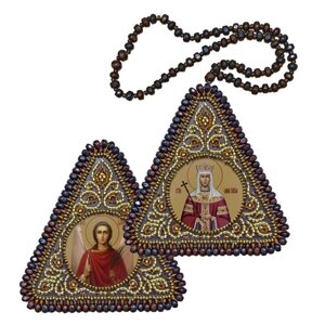 Набір для вишивання двосторонньої ікони "Св. Рівноап. Цариця Олена і Ангел Хоронитель"