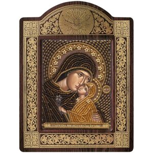 Набор для вышивки икон в рамке-киоте "Св. Анна с младенцем Марией"