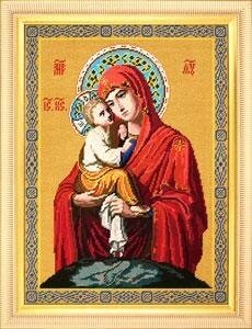 Набір для вишивання ікони з муліне Божа Матір Почаївська BP-18 - огляд