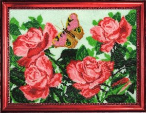 Набір для вишивки бісером ТМ Батерфляй Метелики і троянди БФ 117
