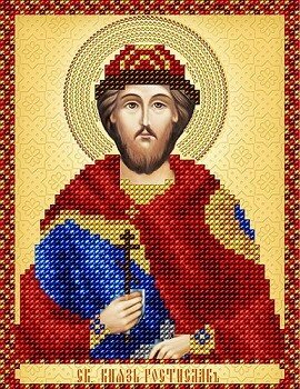 Рисунок на атласе для вышивания бисером Святой князь Ростислав АС5-151 від компанії Інтернет-магазин «вишивав-ка» - фото 1