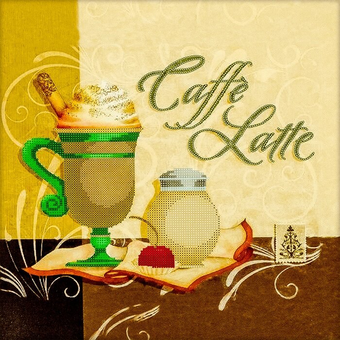 Схема для вишивання бісером "Caffe Latte" FLS-011 від компанії Інтернет-магазин «вишивав-ка» - фото 1