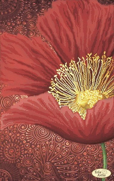 Схема для вишивання бісером Червоні пелюстки від компанії Інтернет-магазин «вишивав-ка» - фото 1