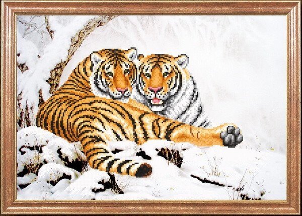 Схема для вишивання бісером Тигри взимку від компанії Інтернет-магазин «вишивав-ка» - фото 1