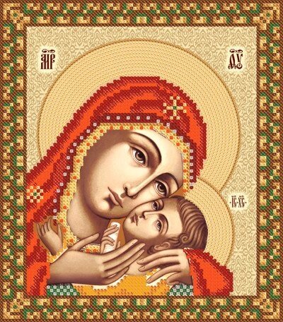 Схема для вишиваючи бісером Касперовская Ікона Пресвятої Богородиці від компанії Інтернет-магазин «вишивав-ка» - фото 1