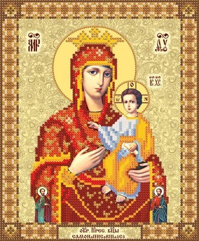 Схема для вишиваючи бісером Самонапісавшаяся ікона Божої Матері від компанії Інтернет-магазин «вишивав-ка» - фото 1