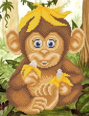 Схема для вишиваючи бісером Весела мавпочка від компанії Інтернет-магазин «вишивав-ка» - фото 1