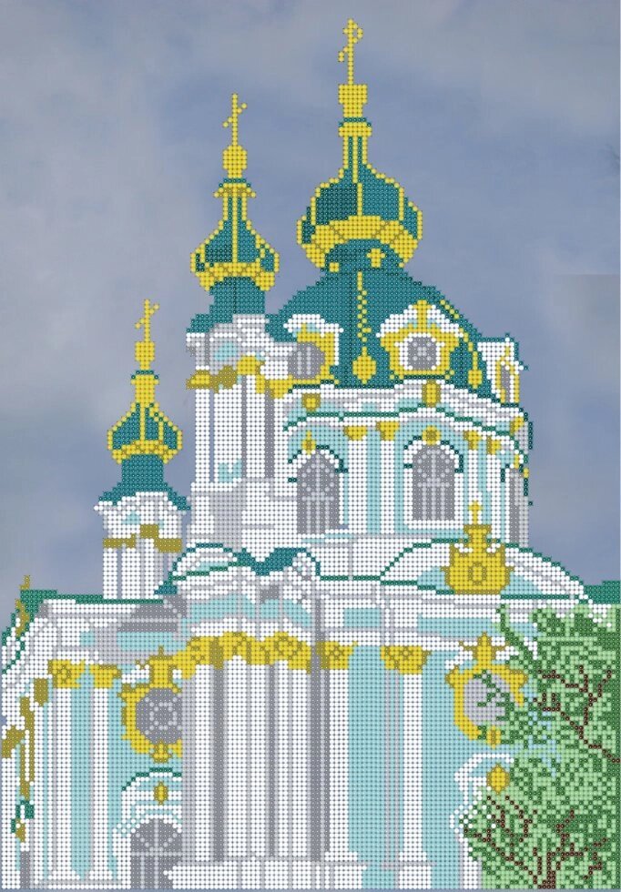 Схема для вишивки бісером Андріївська церква. Київ від компанії Інтернет-магазин «вишивав-ка» - фото 1
