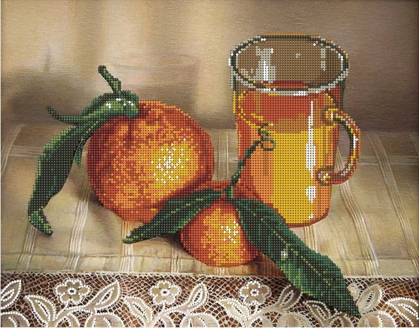 Схема для вишивки бісером Апельсиновий сік КМР 3095 від компанії Інтернет-магазин «вишивав-ка» - фото 1