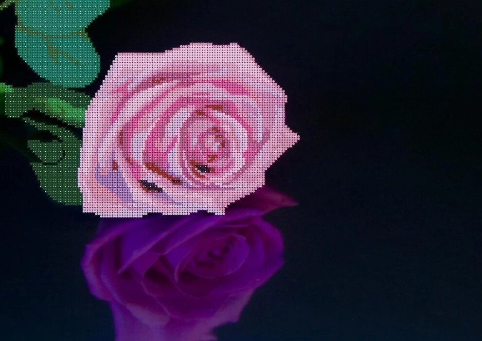 Схема для вишивки бісером Отражені.Роза від компанії Інтернет-магазин «вишивав-ка» - фото 1