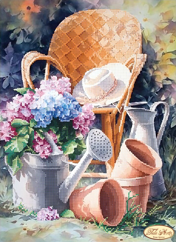 Схема для вишивки бісером Садова романтика ТА-198 від компанії Інтернет-магазин «вишивав-ка» - фото 1