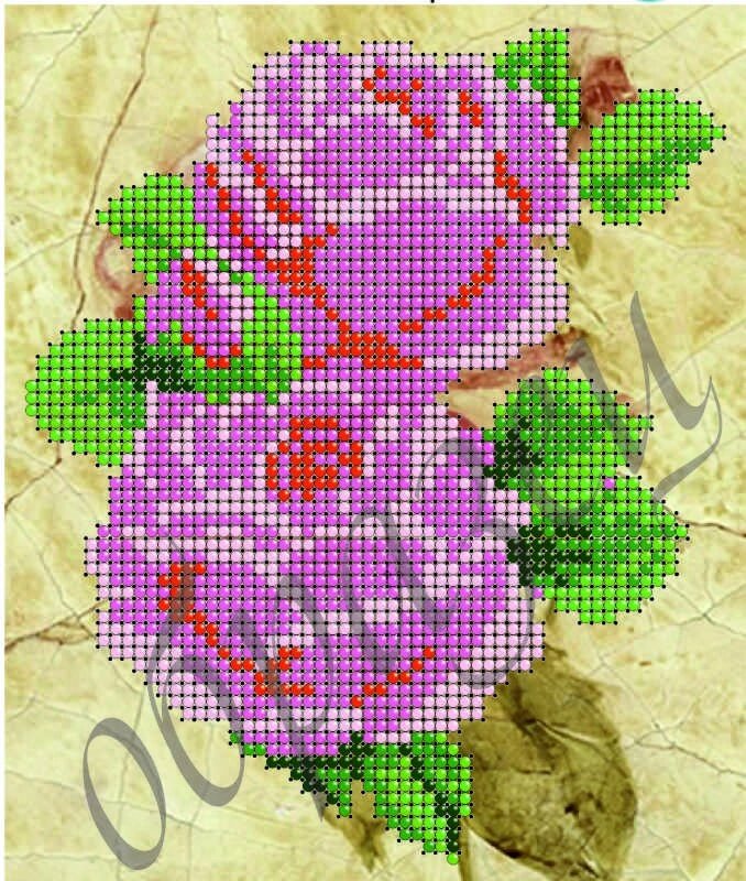 Схема для вишивки бісером Вантажні троянди КМЦ 520 від компанії Інтернет-магазин «вишивав-ка» - фото 1