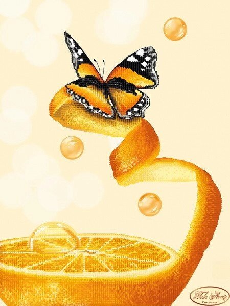 Схема для вишивки бісером Золотистий апельсин від компанії Інтернет-магазин «вишивав-ка» - фото 1