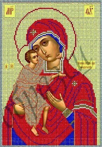 Схема для вышивки бисером Богородица Феодоровская КМИ 4060 від компанії Інтернет-магазин «вишивав-ка» - фото 1
