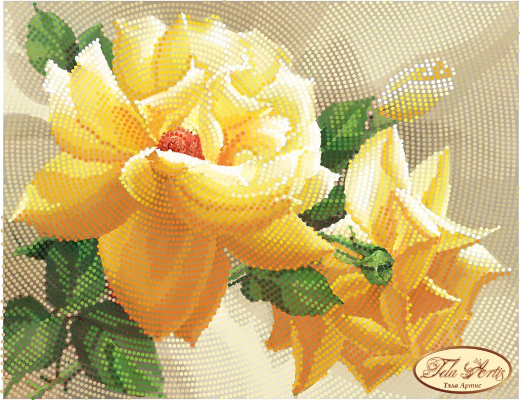 Схема на тканини для вишивки бісером Роза флорибунда ТМ-094 від компанії Інтернет-магазин «вишивав-ка» - фото 1