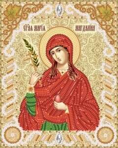 Тканина з малюнком для вишивання бісером Св. Мироносиця Марія Магдалина РІК-5539