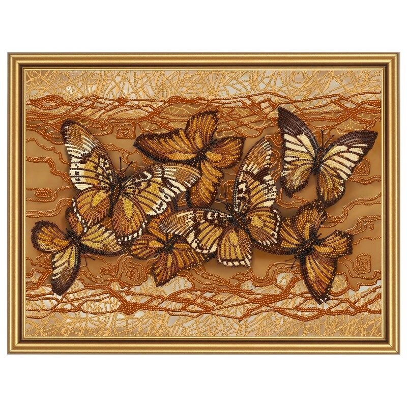 Тканина зi схемою для вишивки бiсер "Політ метеликів" від компанії Інтернет-магазин «вишивав-ка» - фото 1