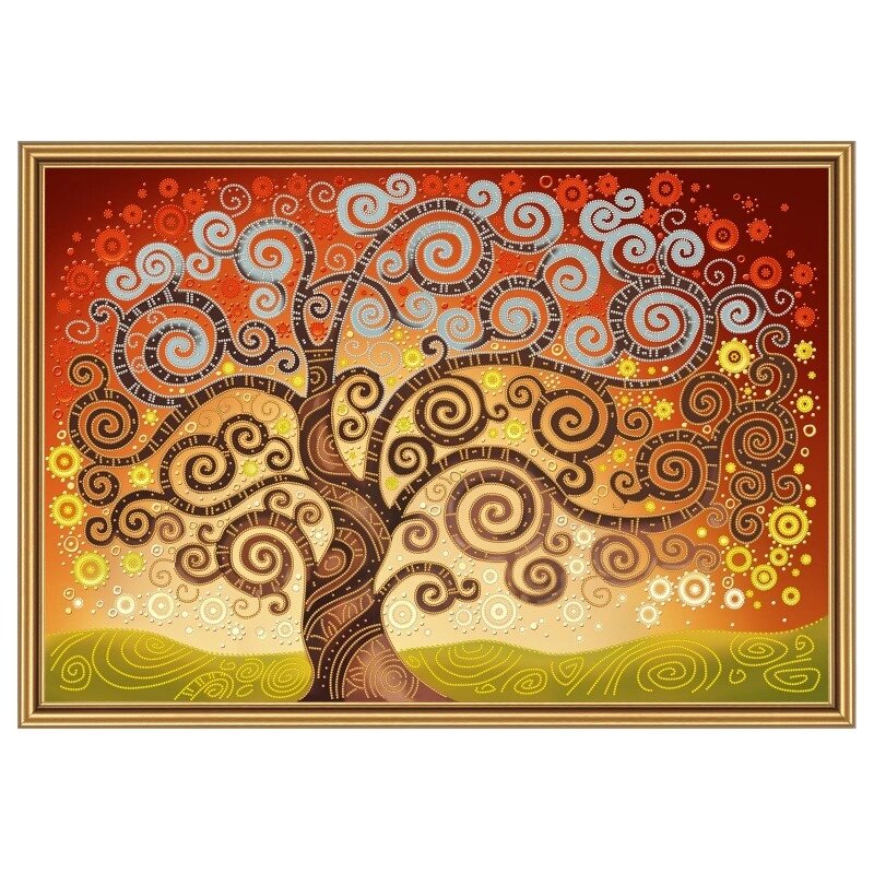 Тканина зi схемою для вишивки бiсером "Дерево щастя" від компанії Інтернет-магазин «вишивав-ка» - фото 1