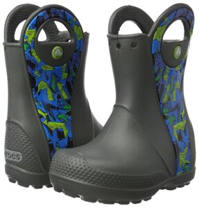 Дитячі гумові чоботи Крокс с12-19.5см 29-30 Crocs Unisex Kids 'Handleitgrphbt Wellington Boots