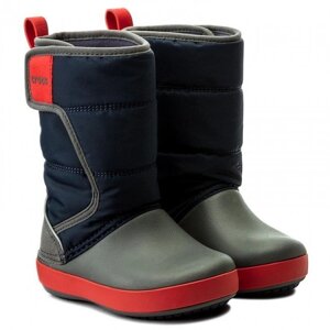 Дитячі чоботи крокс лодж поинт c11-17.5cm Crocs LodgePoint Boot 04660-4HE Navy Slate Grey ботинки