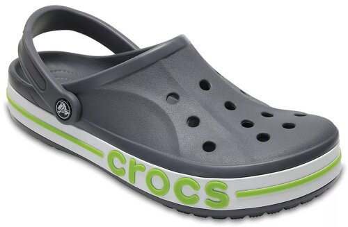 Крокс баябенд чоловічі сабо сірі M13-29,5cm crocs bayaband Charcoal / Volt Green 205089-0A3-M13 клогі орігінал 46