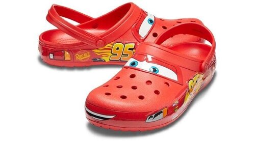 Crocs fun lab lights disney and shop pixar lightning mcqueen clog