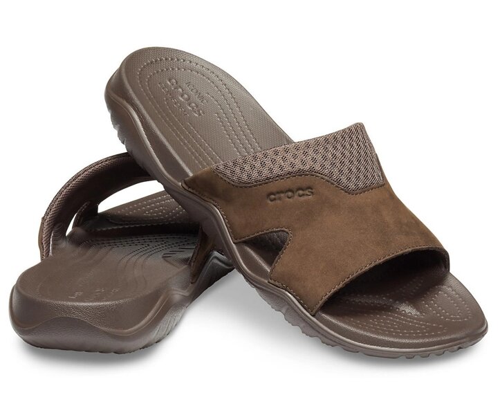 15 33 32 Crocs Men s Swiftwater Leather Slide Espresso 205618 861594911 1648.3 Zakupka