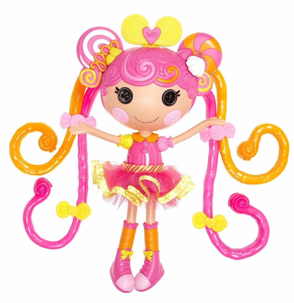 Велика лялька Лалалупсі Сластьон з розтягуються волоссям Lalaloopsy Stretchy Hair Doll- Whirly Stretchy Locks - акції